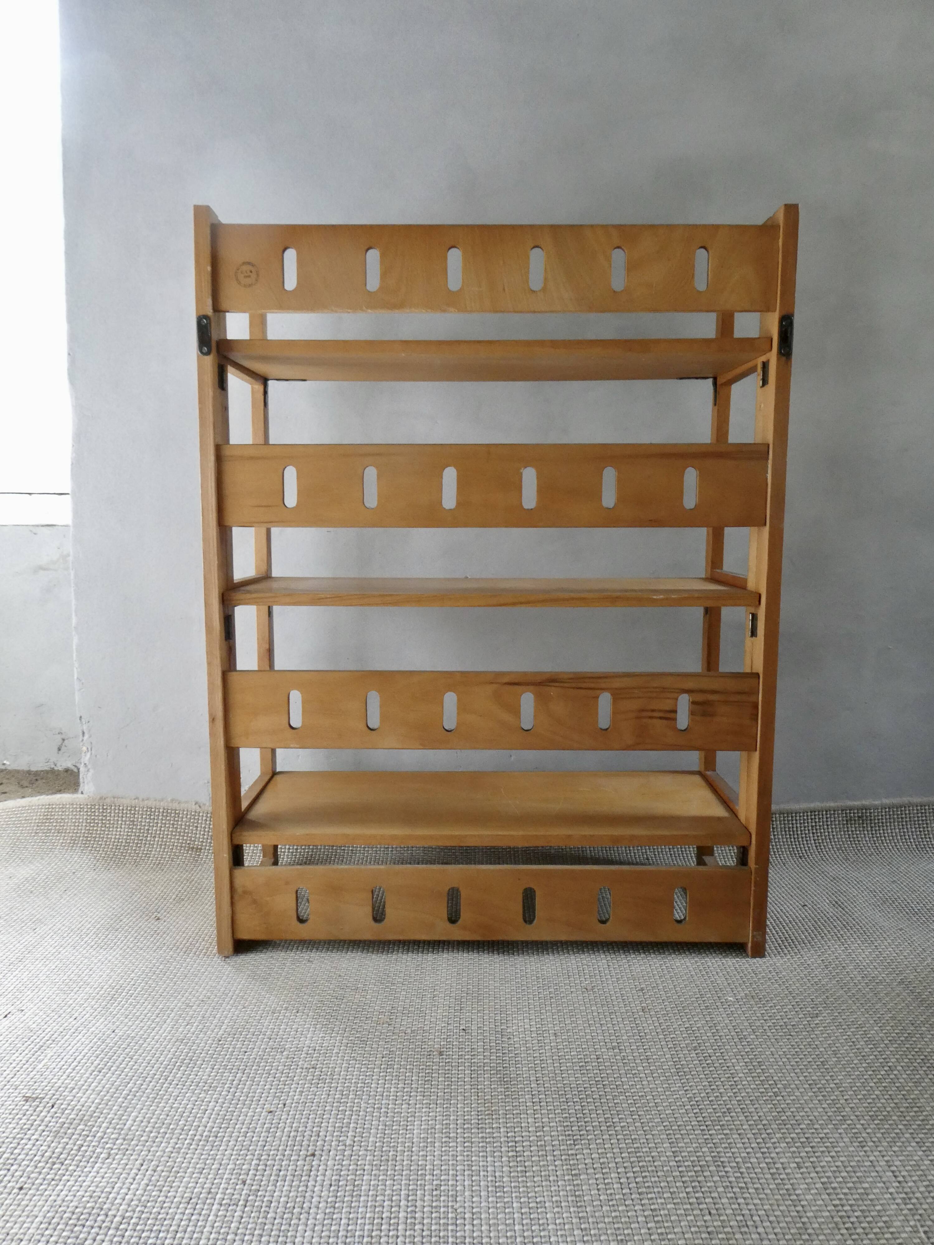 Folding bookcase from a second-hand bookseller, 1960s