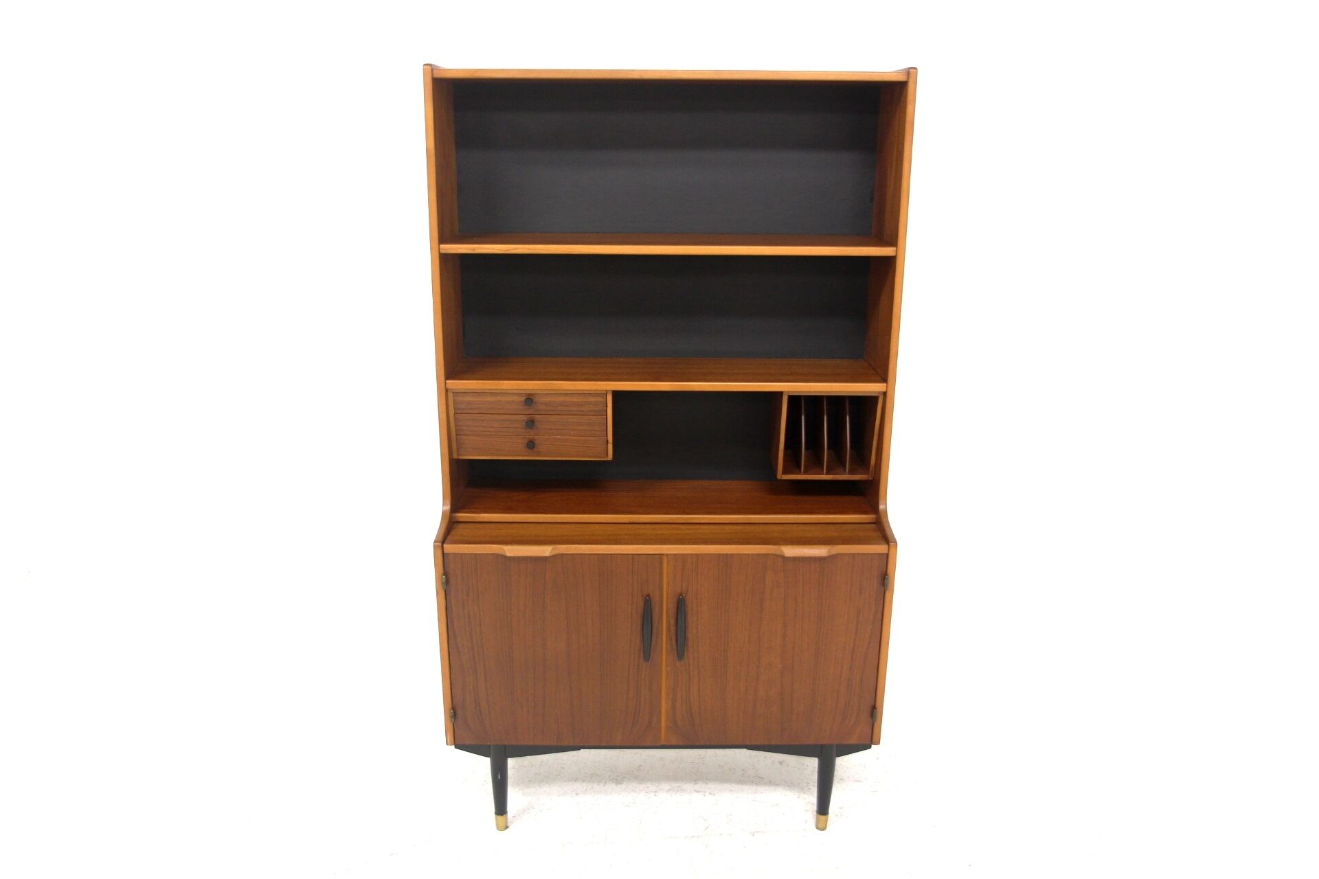 Scandinavian teak secretary, Hugo Troeds, Bjärnum, Sweden, 1950