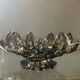 Vintage empty pocket cup in smoked glass paste