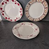 Vintage mismatched plates