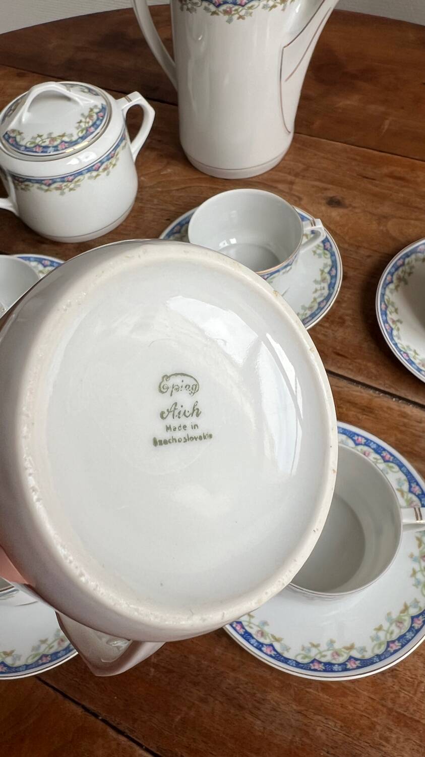 Ancient coffee service – Czechoslovakia, EPIAG Aich, 1920s