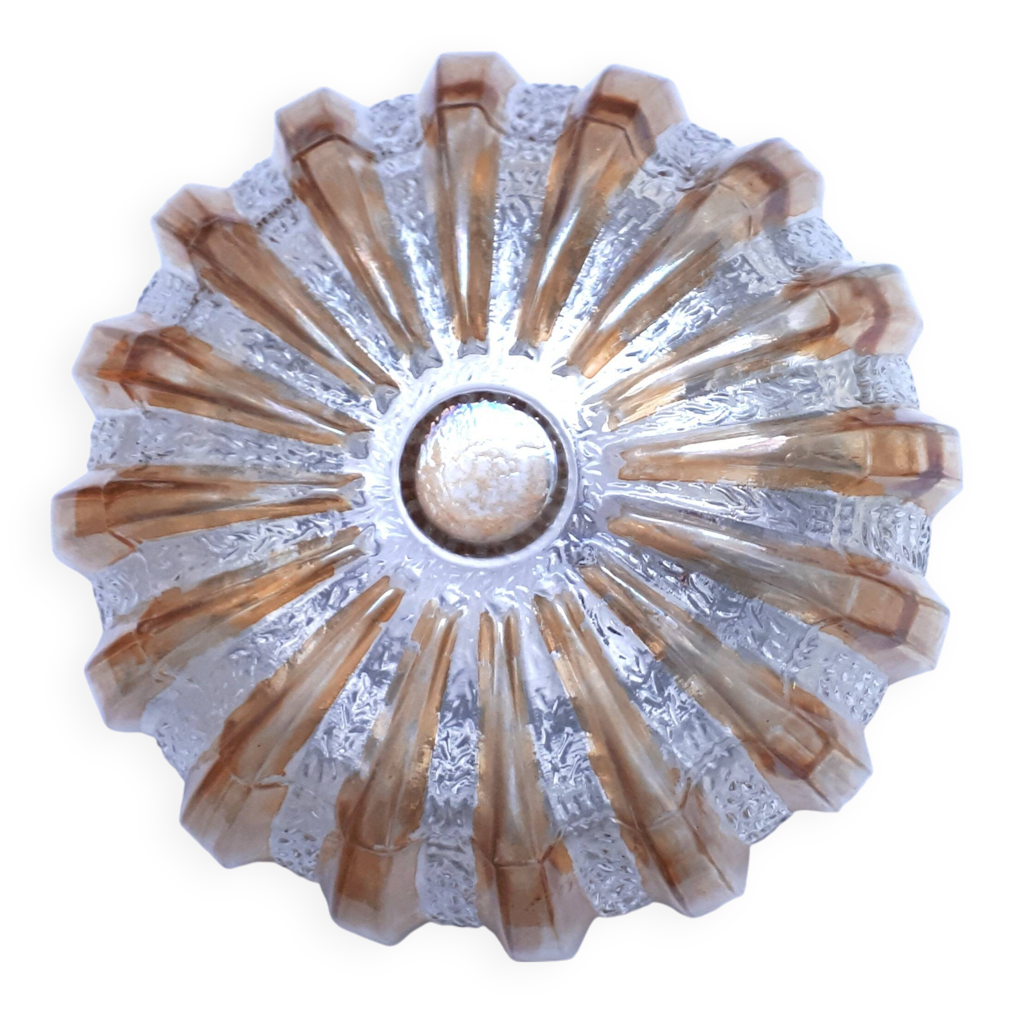 Typical 70s vintage ceiling light, sun