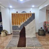 Handmade wool Berber rug 250x150 cm