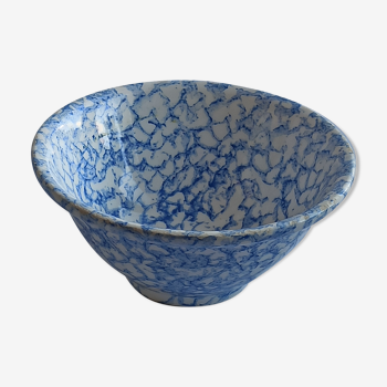 Blue speckled earthenware bowl 19 cm