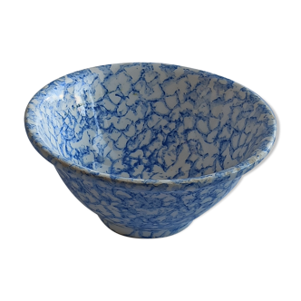 Blue speckled earthenware bowl 19 cm