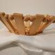 Olive wood fruit bowl