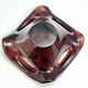 Vintage Brown Murano Glass Ashtray / Catchall by Fratelli Toso with Murrines