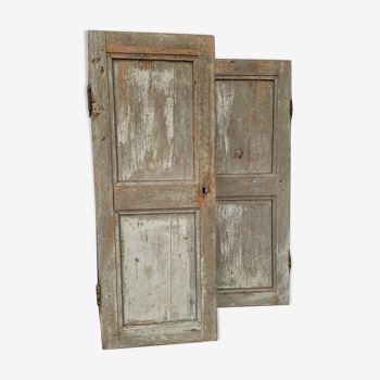 Antique wooden shutters set
