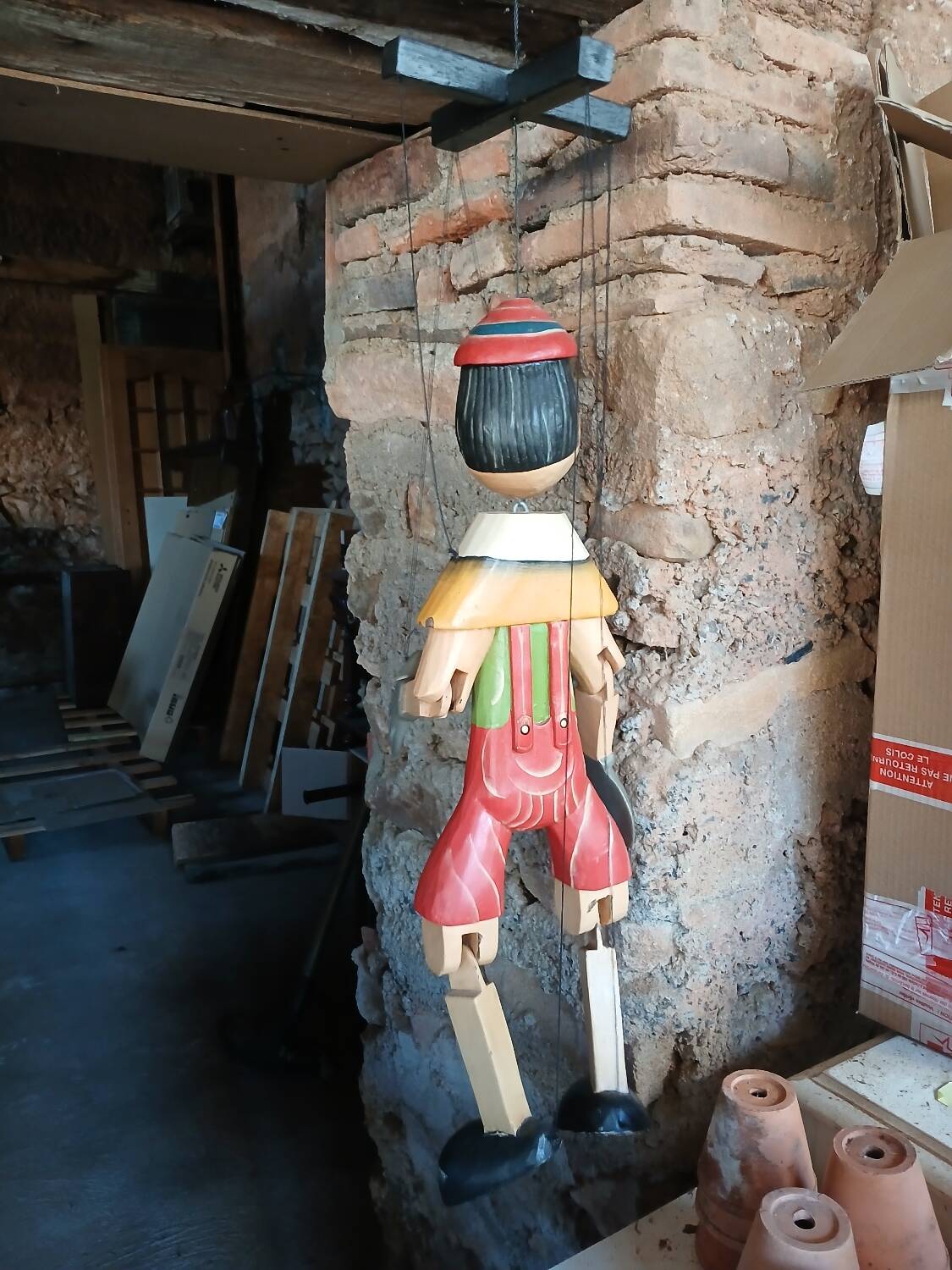 Pinocchio wooden puppet