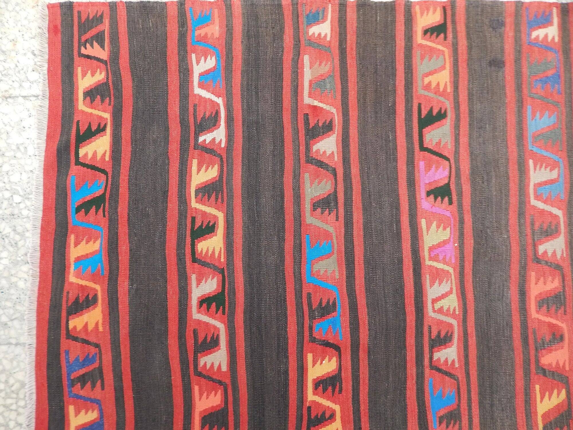 Vintage Turkish hallway rug 107x289 cm