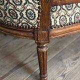 Louis XVI Basket Bench In Carved Beech On 7 Feet 18th Century
