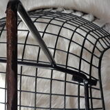 Chaise par Harry Bertoia rislan en noir