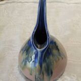 Vase, or pitcher, in enamelled stoneware with a bird's head, circa 1920