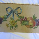Quatre peintures florales anciennes Art nouveau Italie début du 20e siècle