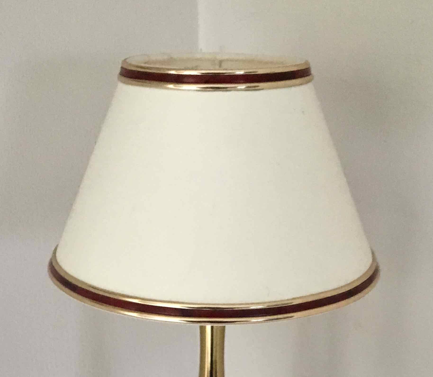 Brass base bedside lamp