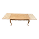 Table à manger extensible Louis XV bois massif chêne et marqueterie 250cm