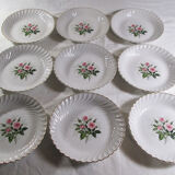 9 KG Lunéville earthenware plates