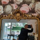Old golden mirror 95x215cm