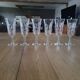 6 vintage champagne flutes