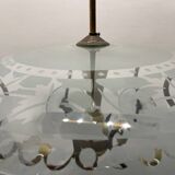1950’s Etched Glass Light Pendant by Pietro Chiesa