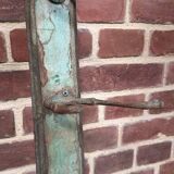 Antique coat rack with 12 hooks on wood (in different colors)