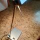 Brushed aluminium lamp, solid, from 2006.