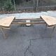 19th-century Louis XVI round extendable dining table, renovated, 215cm.
