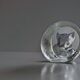Crystal paperweight - cat face - Mats Jonasson - Målerås Glasbruk - Sweden