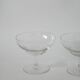 set of 4 engraved crystal champagne glasses 1950 8.5 x 10 cm