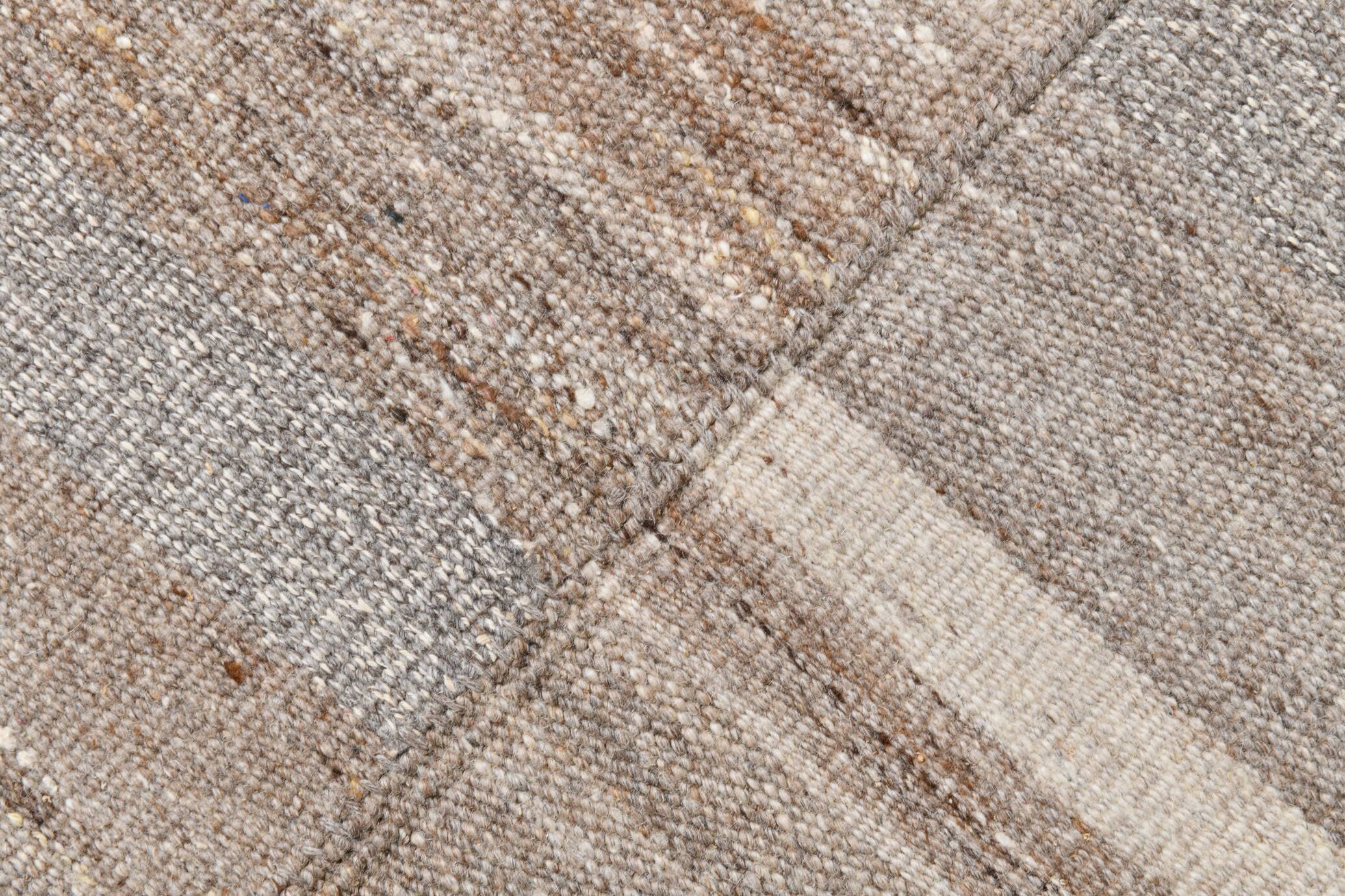 8x10 Brown Vintage Kilim Rug, 263x321Cm