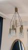 5-light gold waterfall chandelier