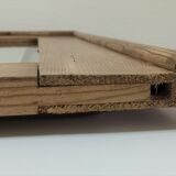 Mirror weathered wood ice beveled vintage 76 cm x 96 cm