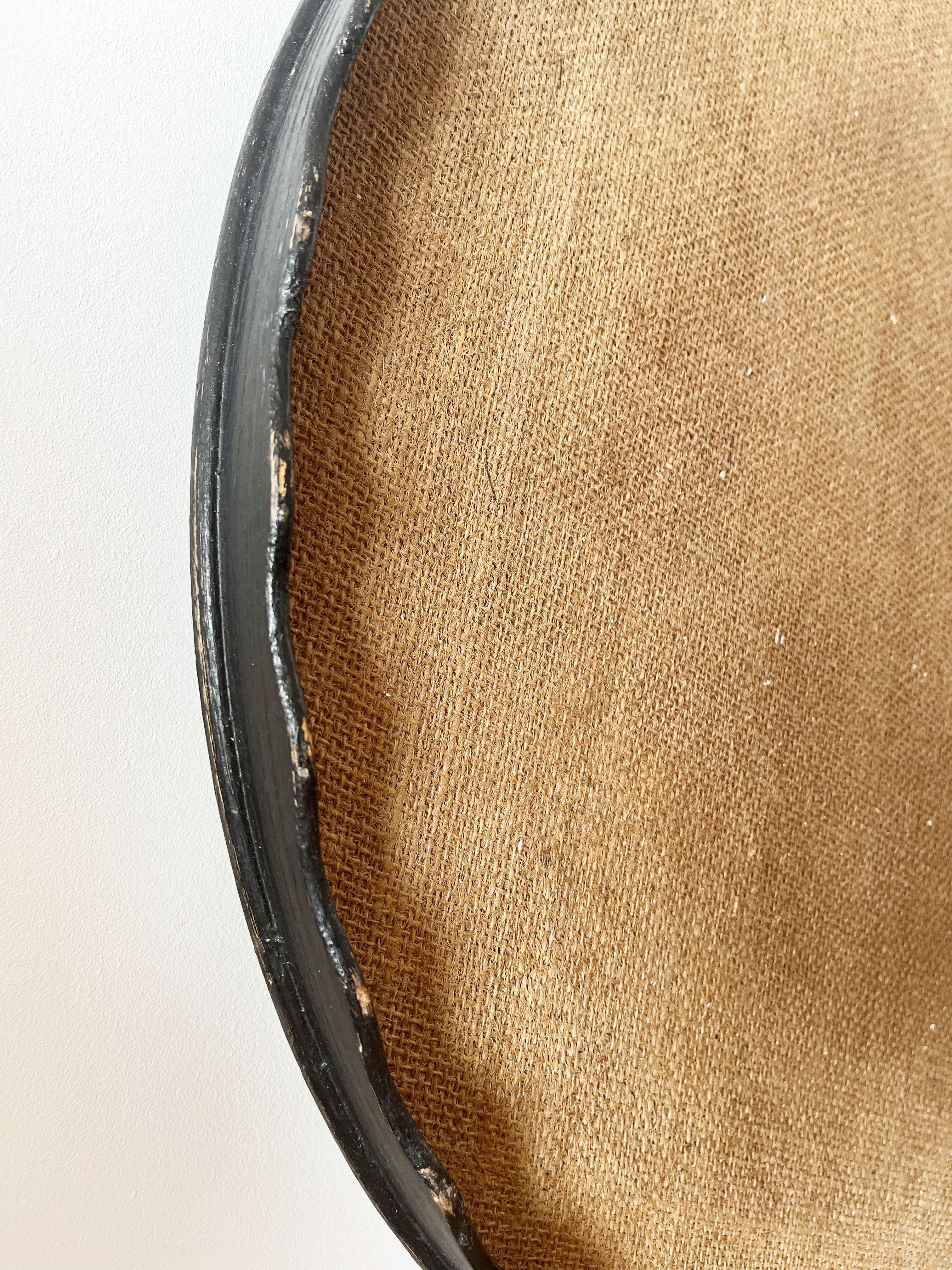 Set of 3 large vintage patinated wooden trays