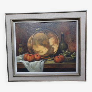 Still life painting signed J.Heitman