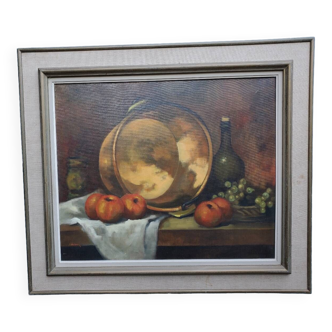 Still life painting signed J.Heitman