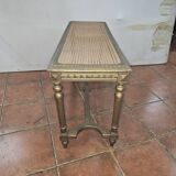 Old Louis XVI style gilded piano bench