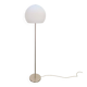 Vintage Opaline Glass Globe Floor Lamp from Hufnagel Leuchten, Germany, 1970s