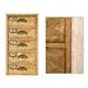 Skated wooden workshop column with 18 drawers