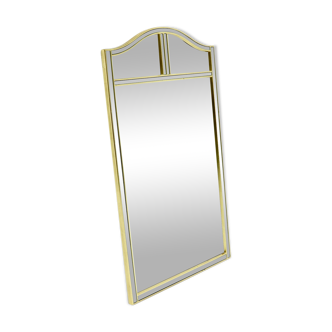 Regency Style Deknudt Gold Plated Mirror Belgium 1970s