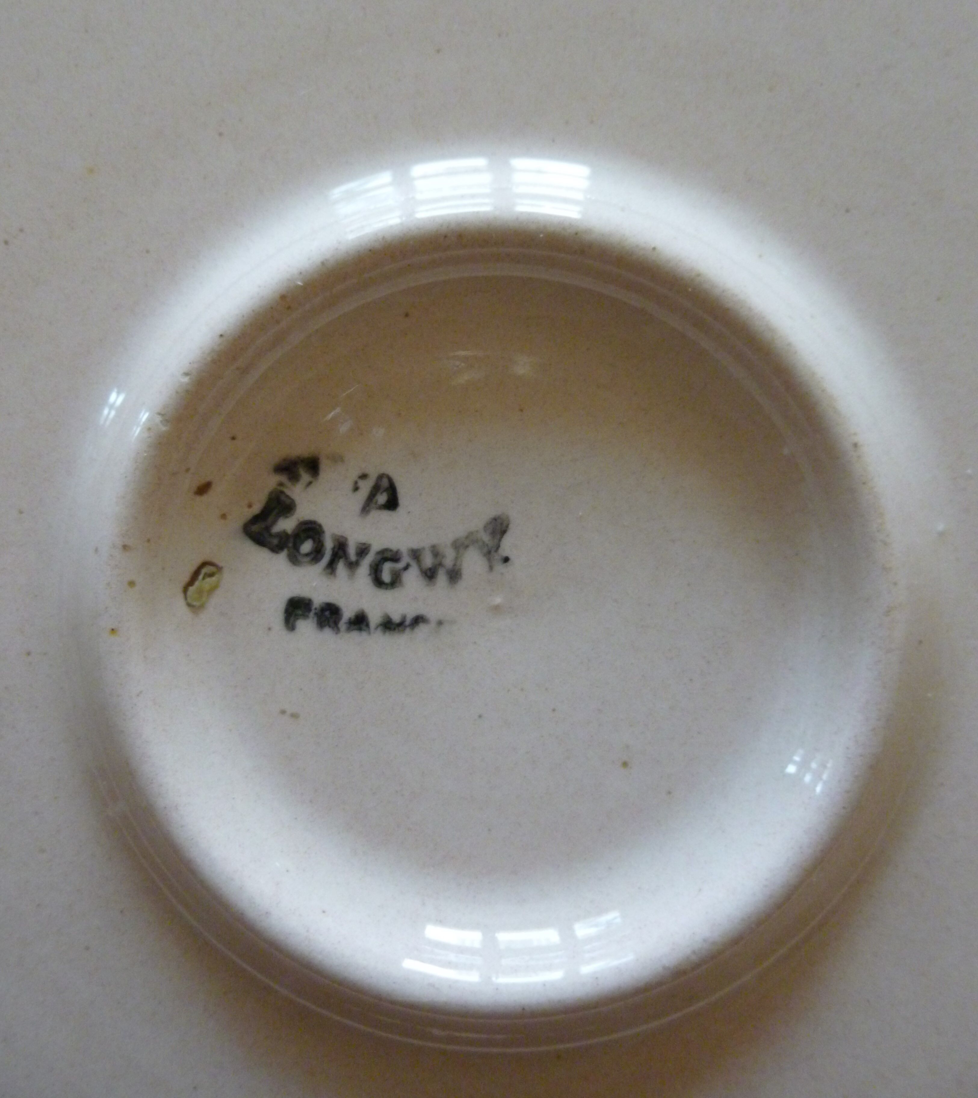 Longwy Art Deco round dish