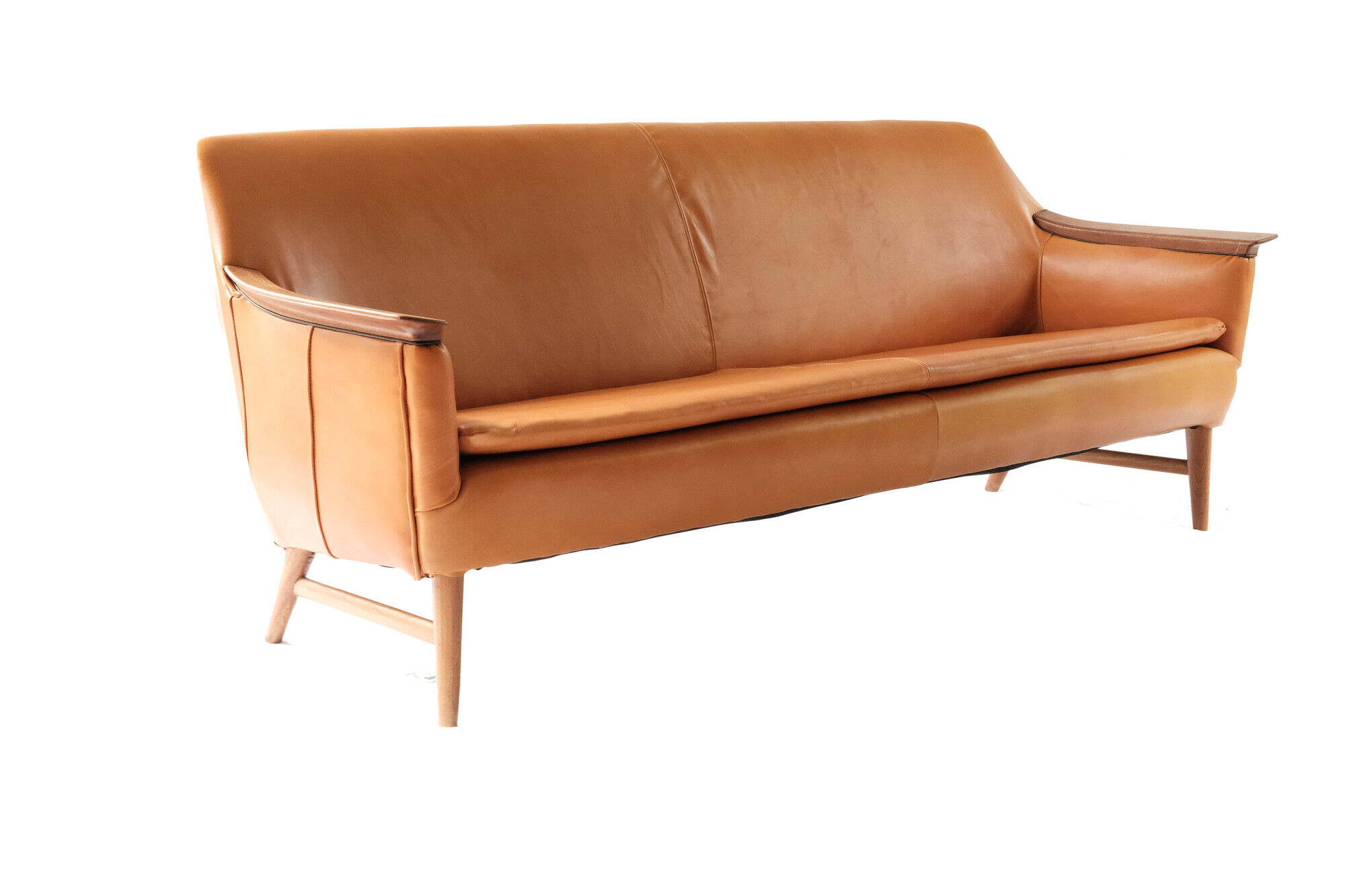 Scandinavian leather sofa, Norway 1970's