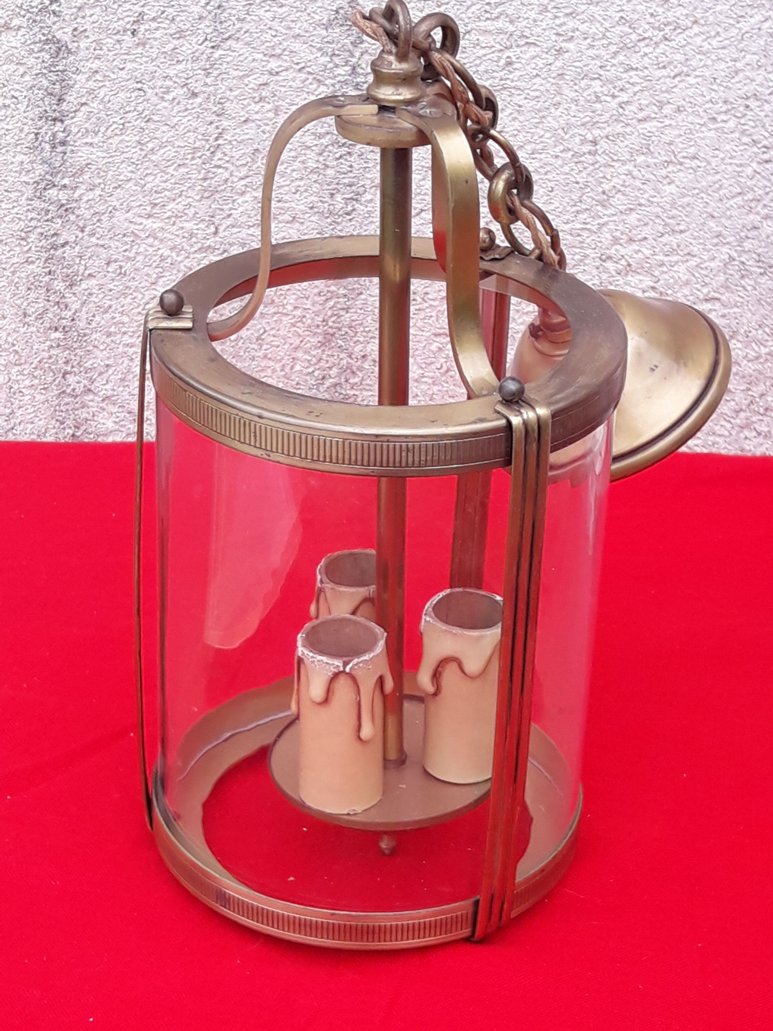 Gilded bronze vestibule lantern