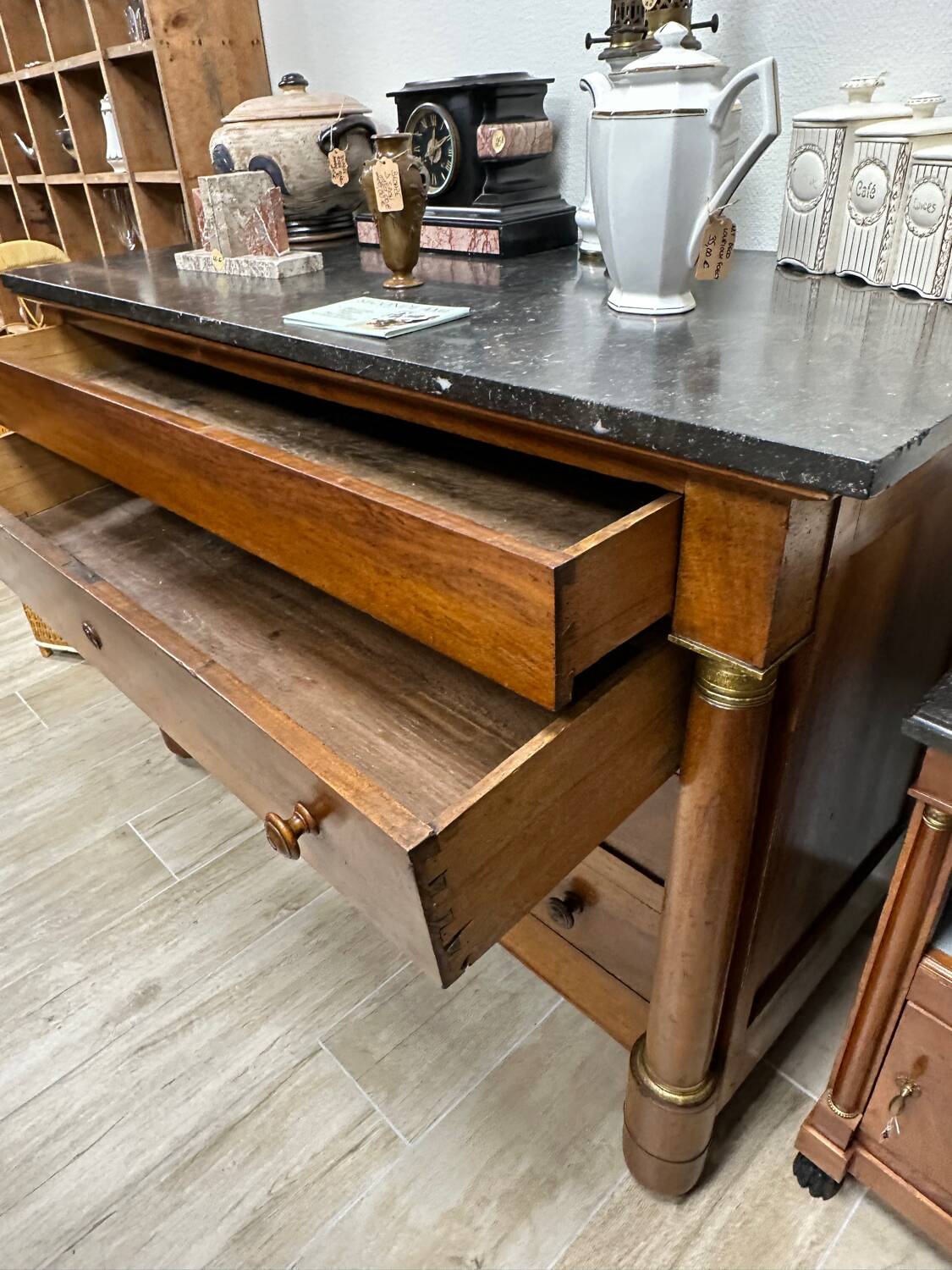 Empire style commode