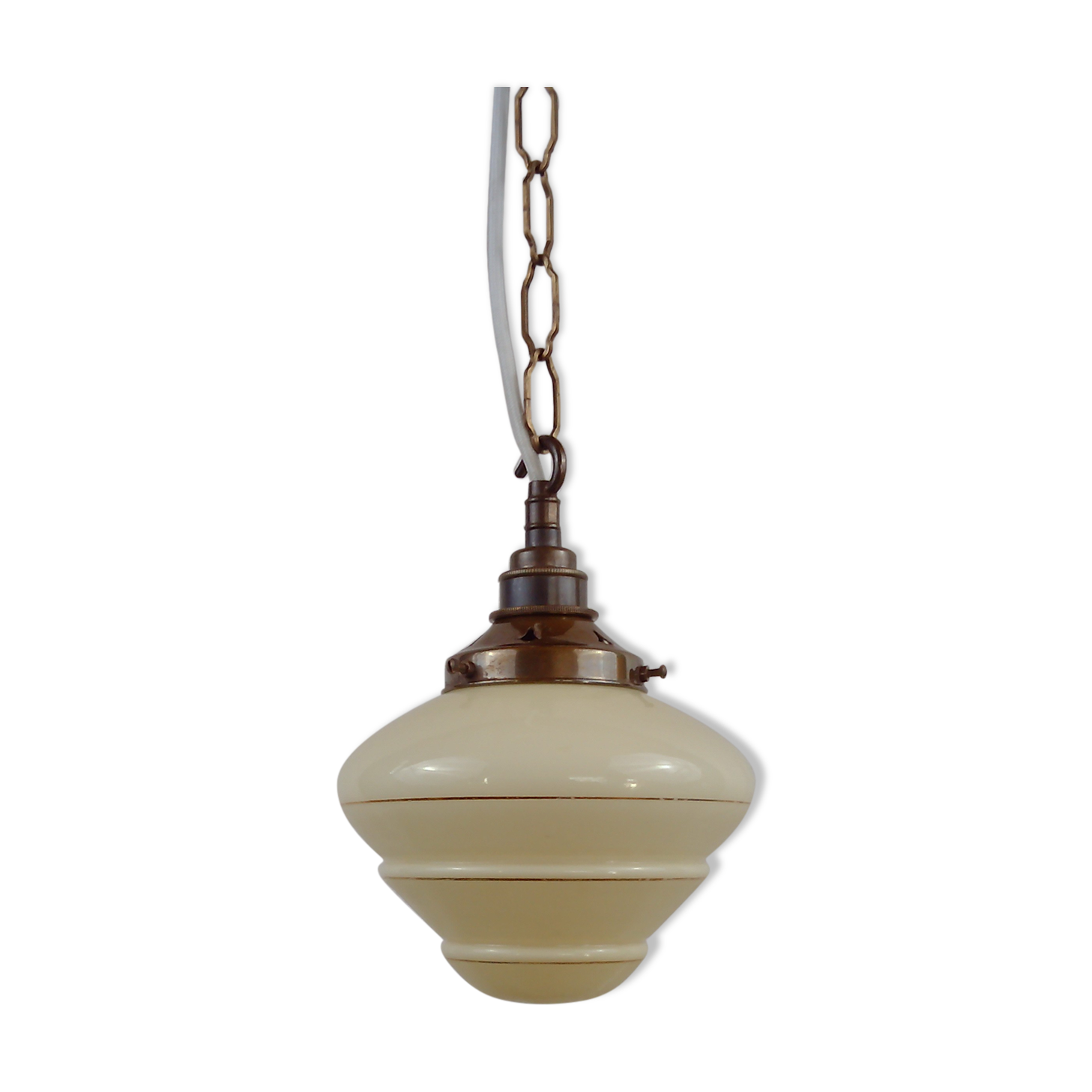 Beehive pendant with chain hanging lamp 1930/40