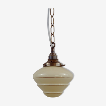 Beehive pendant with chain hanging lamp 1930/40