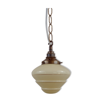 Beehive pendant with chain hanging lamp 1930/40