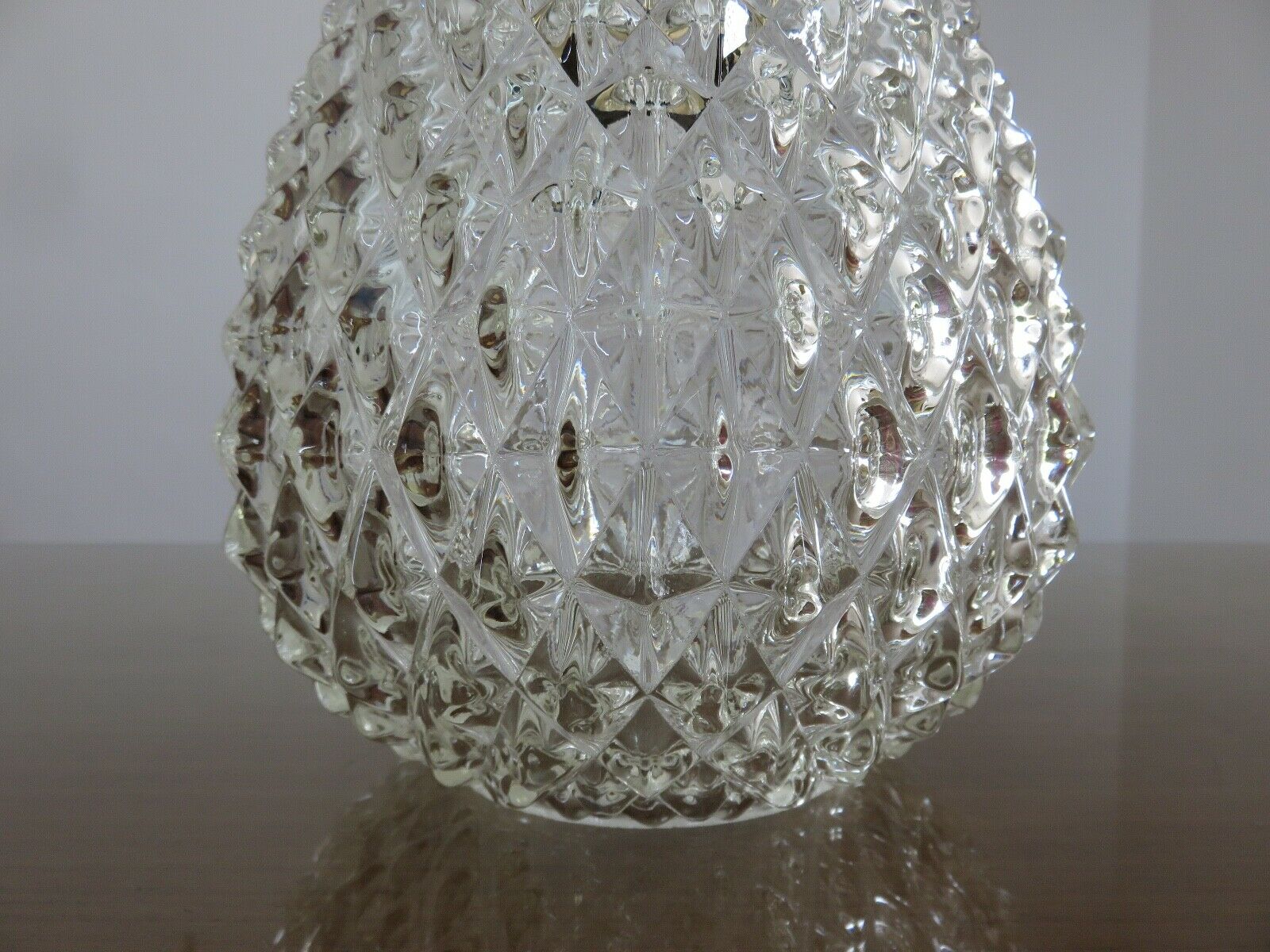 Hanging lamp "drop of water" glass diamond tip of the 50/60
