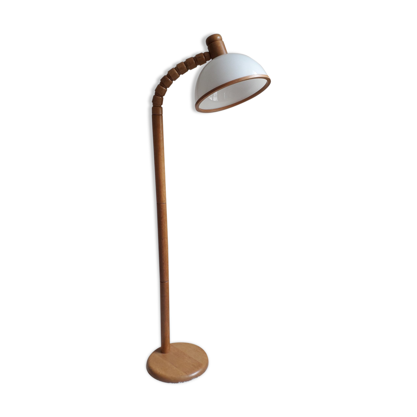 Wooden floor lamp, dutch design by steinhauer