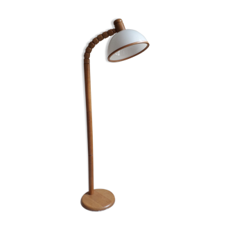 Wooden floor lamp, dutch design by steinhauer