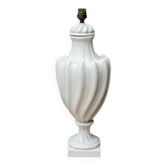 Baluster lamp base in Paris porcelain